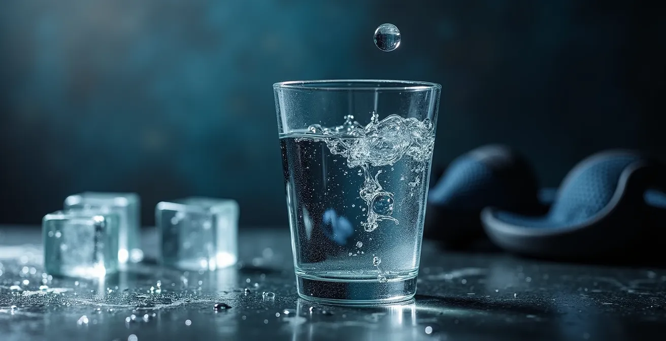 Visual metaphor of stress accumulation showing a glass container about to overflow