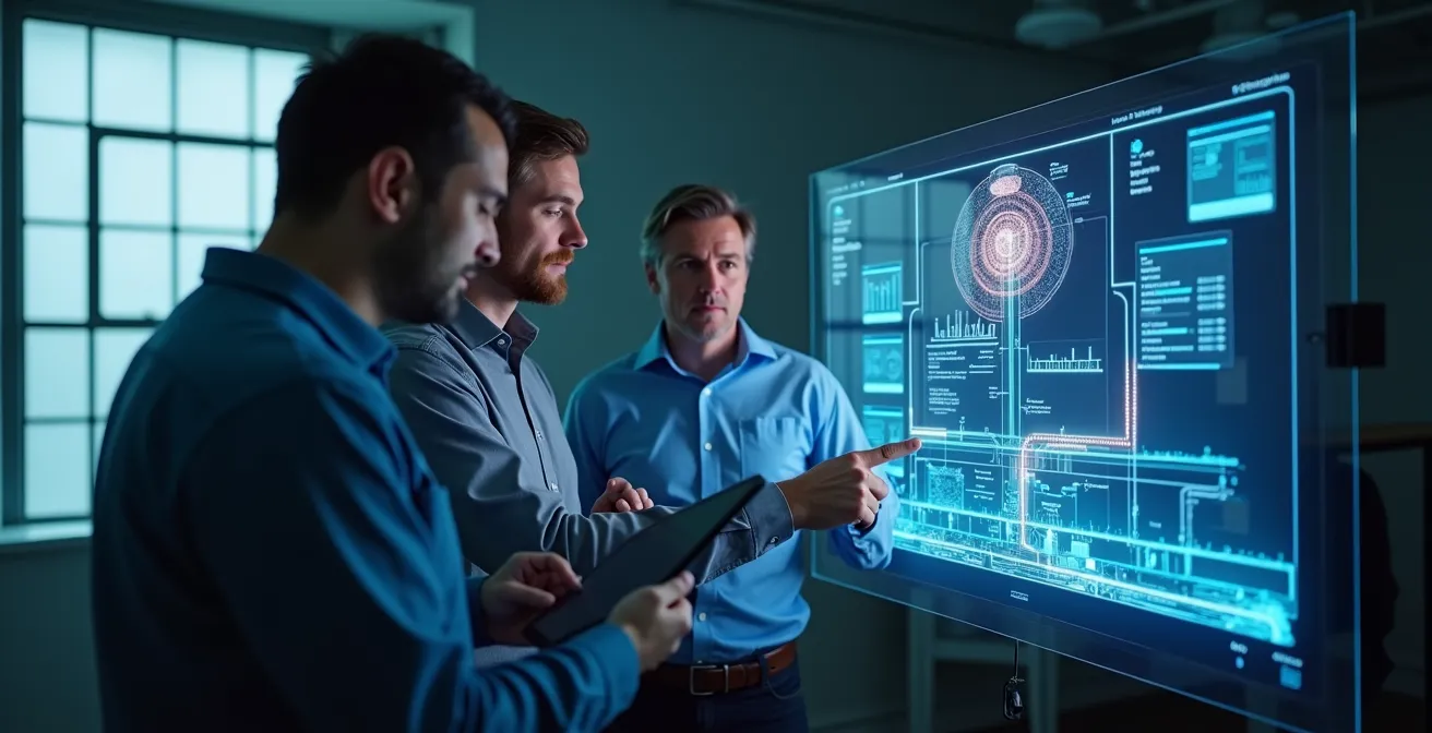 Three-stage visualization of digital twin maturity from descriptive to prescriptive for production line