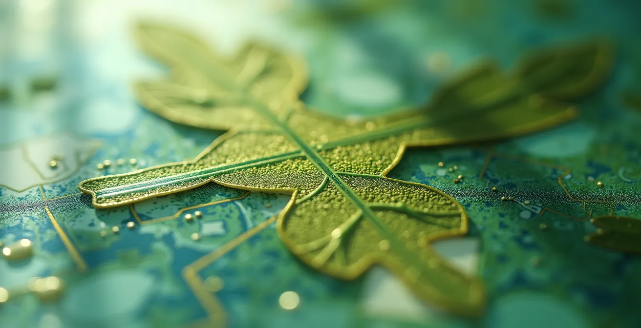 Abstract visualization of cross-disciplinary knowledge creating career opportunities