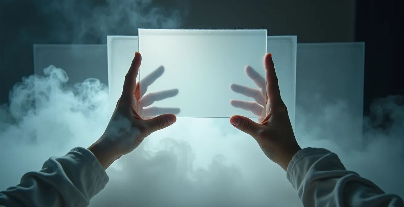 Entrepreneur testing product concept with minimal prototype setup