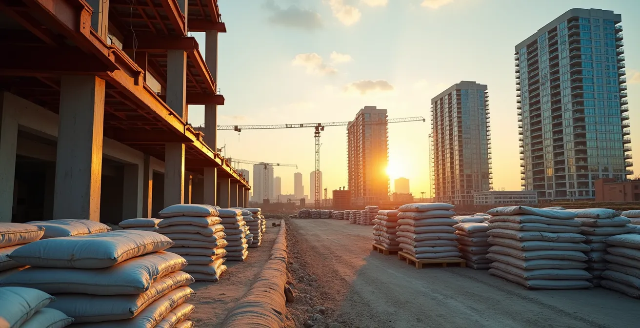 Construction materials and property values rising during currency devaluation