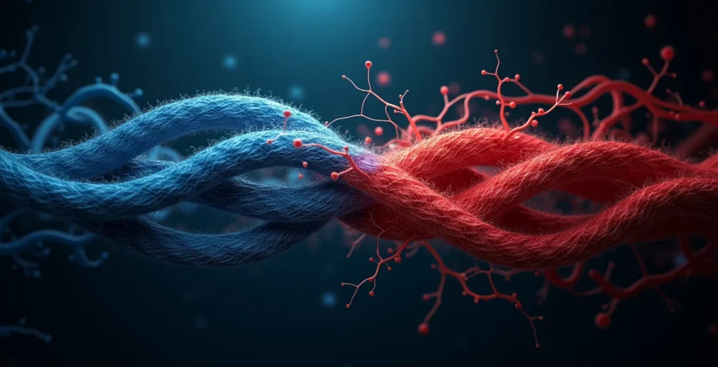 Visual representation of the vagus nerve and stress response system Visual representation of the vagus nerve and stress response system